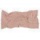 Ensemble serviette et sac de plage Portofino - Rusty red stripes