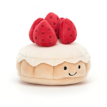 Peluche Pretty Patisserie - Tarte aux fraises