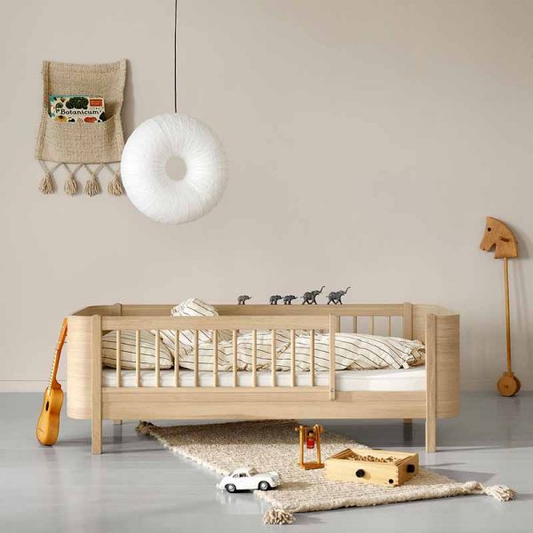 Lit bébé Wood Mini+ version lit junior - Chêne