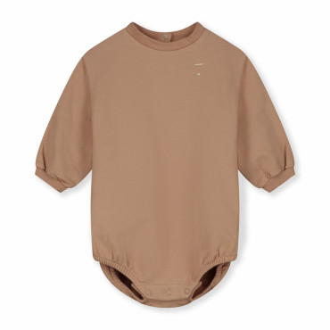 Barboteuse sweat romper - Biscuit