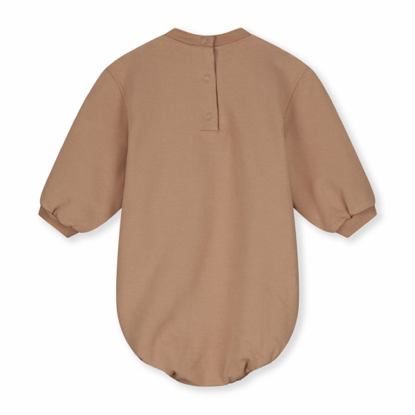 Barboteuse sweat romper - Biscuit