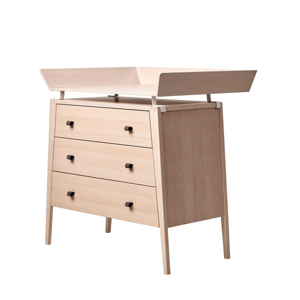 Commode avec plan à langer Linea - Hêtre