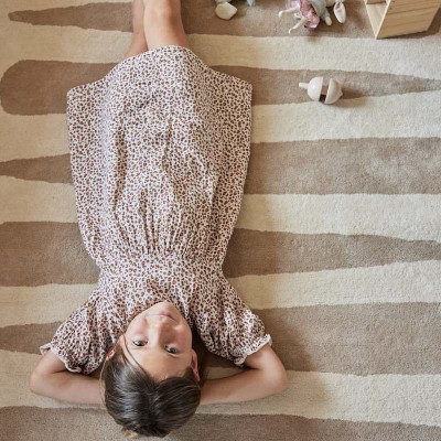Tapis tufté coton bio - Mikado beige