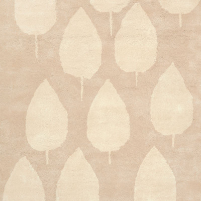 Tapis tufté coton bio - Forêt beige