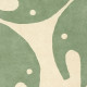 Tapis tufté coton - Eléphant vert