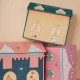 Coffre à jouets en raphia MM - Château