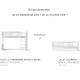 Kit de conversion Seaside Lille+ de Lit mezzanine en Lit junior