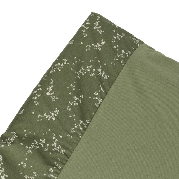 Ensemble matelas à langer + housse Calma - Green jasmine
