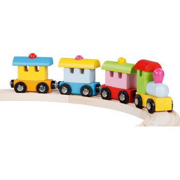 Train en bois avec attaches magnétiques - Turin