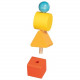 Cube de motricité et d'activités musicales en bois - Multicolore