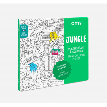 Poster coloriage géant - Jungle