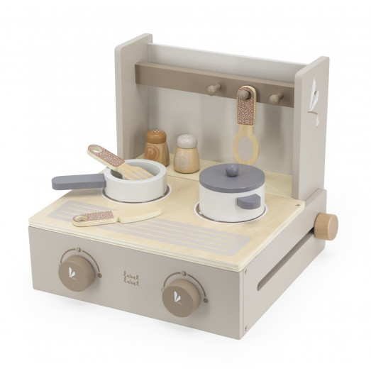 Cuisinière pliable en bois - Nougat