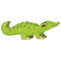 Figurine en bois - Crocodile petit