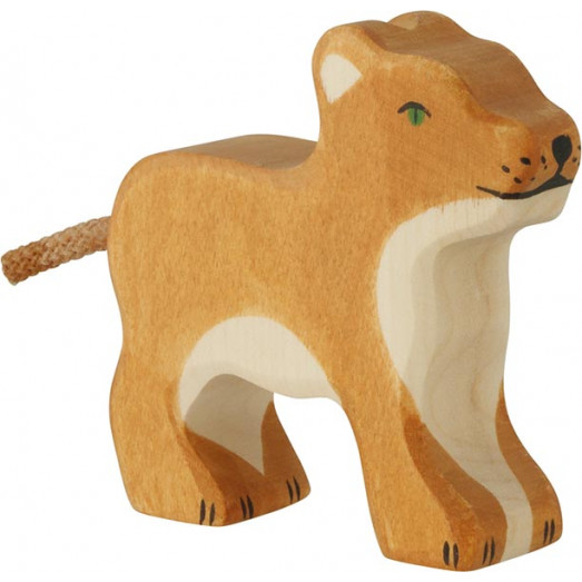 Figurine en bois - Lionceau