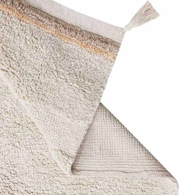Tapis lavable en coton Bloom - Natural