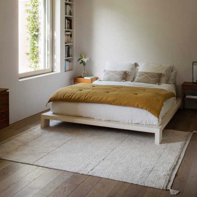 Tapis lavable en coton Bloom - Natural