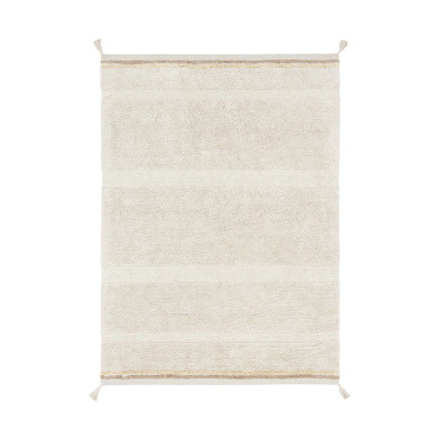 Tapis lavable en coton Bloom - Natural