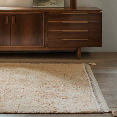 Tapis lavable en coton Bloom - Golden