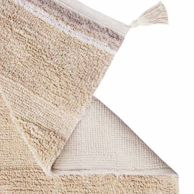 Tapis lavable en coton Bloom - Golden