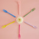 Lot de 6 fourchettes mélamine - Flower me happy