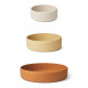 Lot de 3 bols en silicone Audrey - Safari multi mix