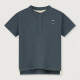 T-Shirt Henley - Blue Grey