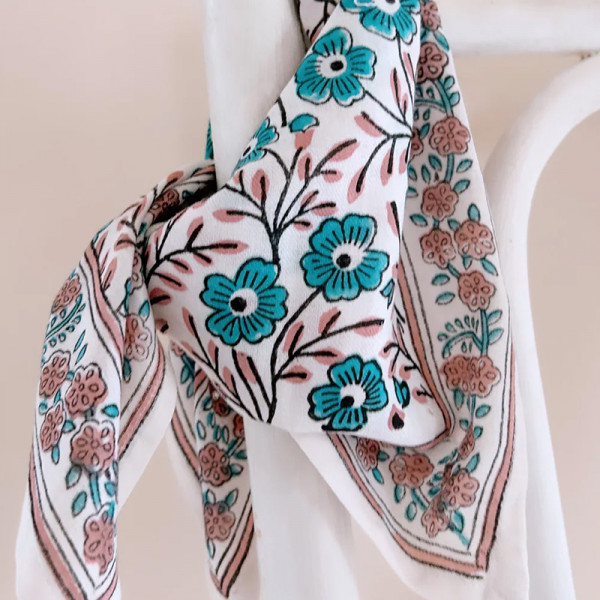 Foulard Dehli adulte - Bellis Aqua