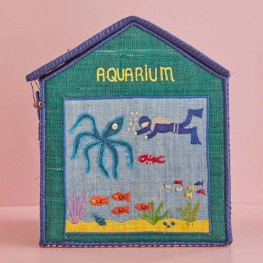 Coffre à jouets raphia - Aquarium