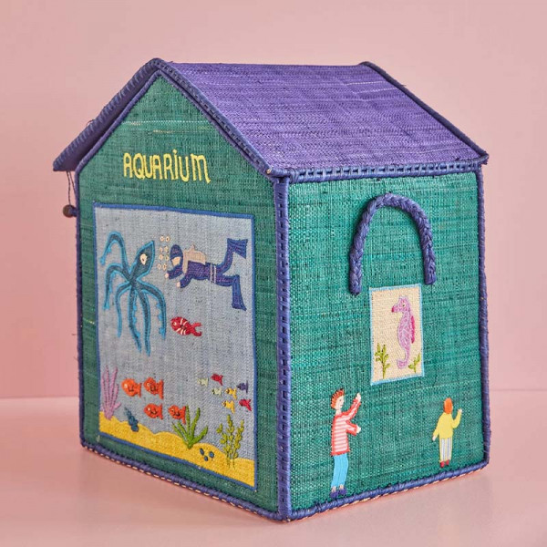 Coffre à jouets raphia - Aquarium