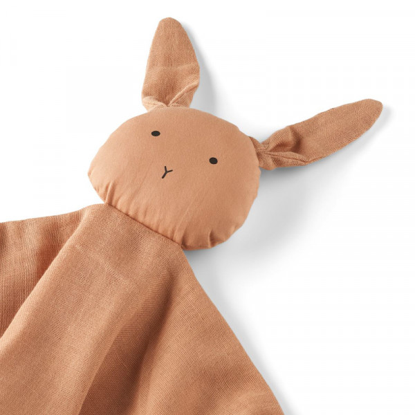 Doudou carré Agnete - Lapin tuscany rose