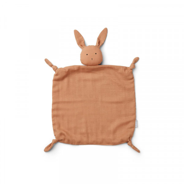 Doudou carré Agnete - Lapin tuscany rose