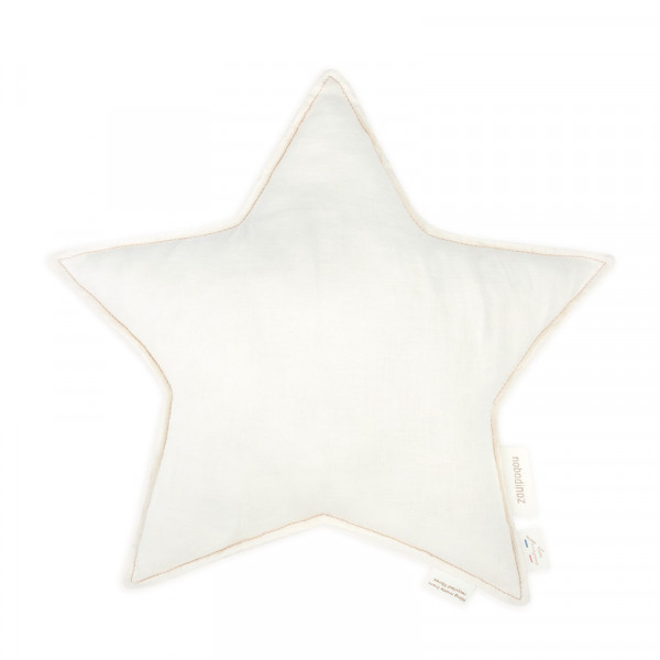 Coussin étoile Lin Français - Off white