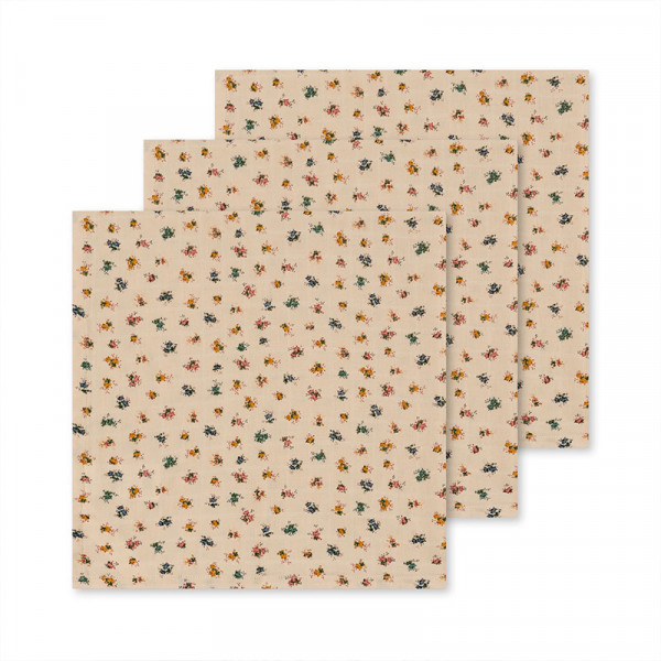 Pack 3 langes 65x65 cm - Bloomie blush