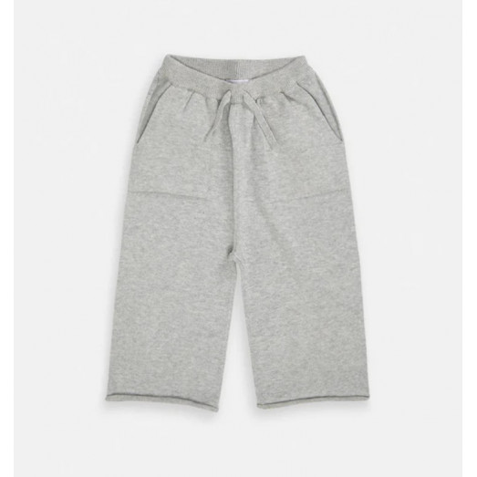 Pantalon décontracté boxy cotton - Heather grey