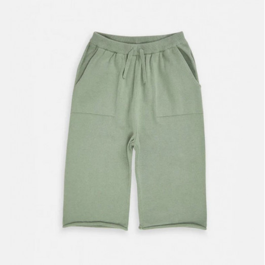 Pantalon décontracté boxy cotton - Sage