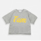 T-shirt manches courtes boxy cotton - Heather grey