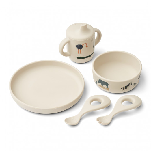 Set repas silicone Ryle - All together sandy