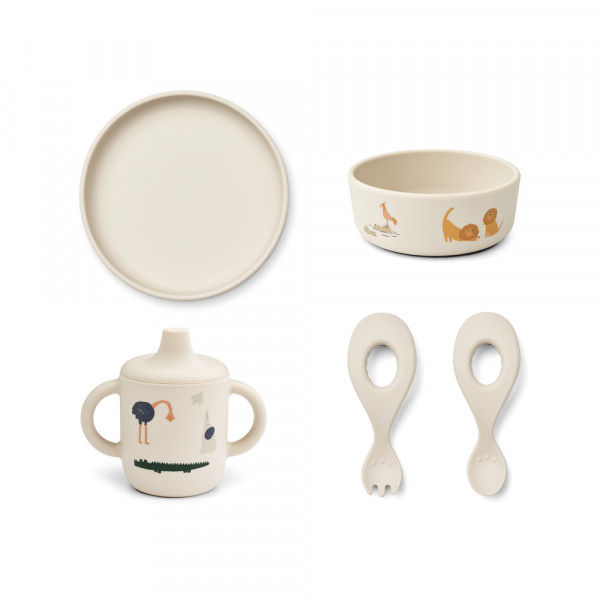 Set repas silicone Ryle - All together sandy