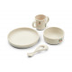 Set repas silicone Vivi - Peach sea shell