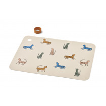 Set de table en silicone Jude - Leopard multi mix