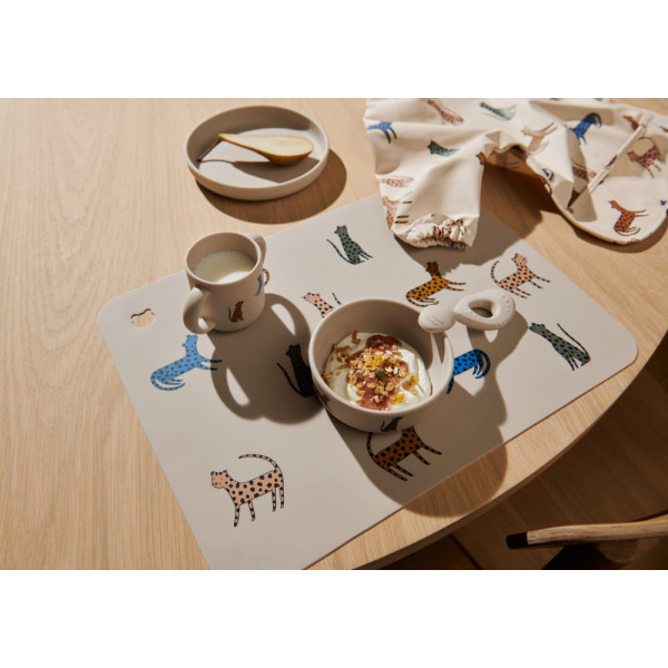 Set de table en silicone Jude - Leopard multi mix