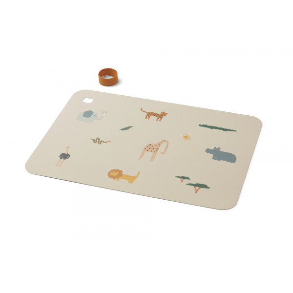 Set de table en silicone Jude - Safari sandy mix