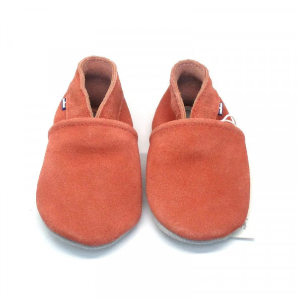 Chaussons en cuir souple - Rose Coral