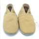 Chaussons en cuir souple - Beige Arena