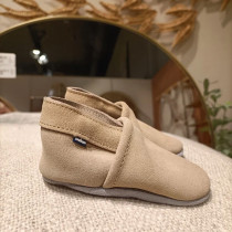 Chaussons en cuir souple - Beige Arena