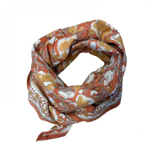 Foulard Dehli adulte - Rouille