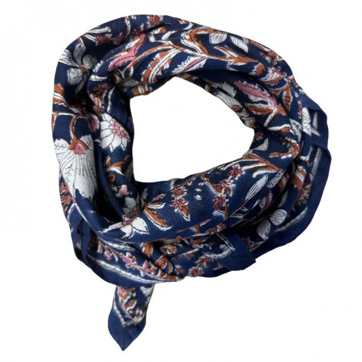 Foulard Dehli adulte - Minuit