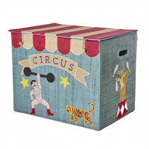 Coffre à jouets pliable en raphia Grand modèle - Circus