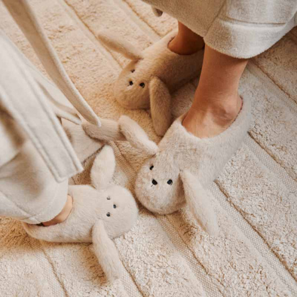 Chaussons peluche Lapin Aviaja - Mist