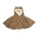 Poncho velours - Taupe